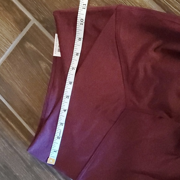 NWT Jenni Full Length Leggings Cross Band Front Plum Wine Women XS - Picture 9 of 12
